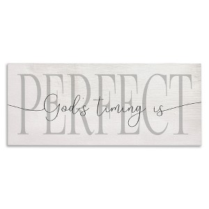 Stupell Industries God's Timing is Perfect Phrase, 24" x 10" - 1 of 4