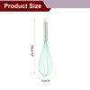 Unique Bargains Silicone Stainless Steel Non-Stick Coated Heat-Resistant Whisk 5 Pcs - 2 of 4