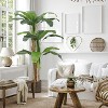 Artificial Fiddle Leaf Fig Tree – Lifelike Fake Palm Plant for Home & Office Decor, No Maintenance, Fade-Resistant,Perfect for Living Room, Bedroom - 4 of 4