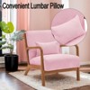 RISOKEYS Mid-Century Modern Accent Chair with Pillow: Stylish Corduroy Upholstery & Easy Assembly - for Living Room, Bedroom, Balcony Decor - 2 of 4