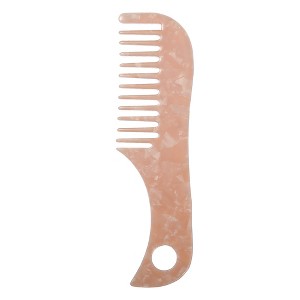 Unique Bargains Women's Acetate Wide Tooth Hair Comb Pink 1 Pc - 1 of 4