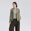 Women's Windbreaker Trench Coat - A New Day™ Olive Green - 3 of 4