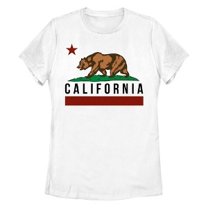 Women's Lost Gods California Grizzly Bear Symbol T-Shirt - 1 of 4
