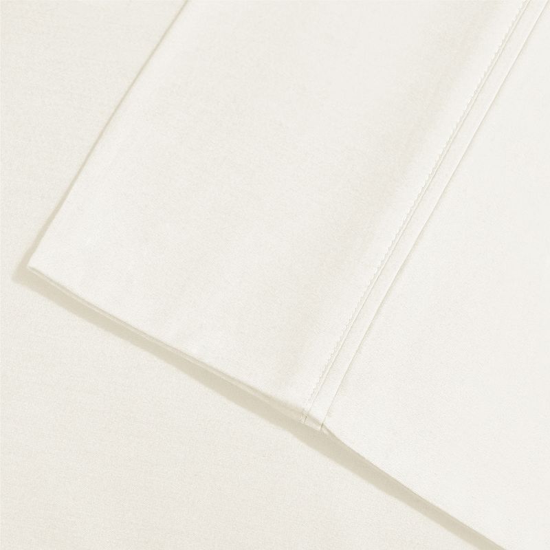 1000 Thread Count Luxury Solid Deep Pocket Cotton Blend Bed Sheet Set by Blue Nile Mills, 3 of 5