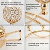 MOEPISY Set of 3 Gold Candle Holders Wedding Table Centerpieces,Tealight Candlestick Candelabra Stand - 4 of 4