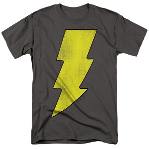 Dc Shazam Logo Distressed Adult T-Shirt - 1 of 4