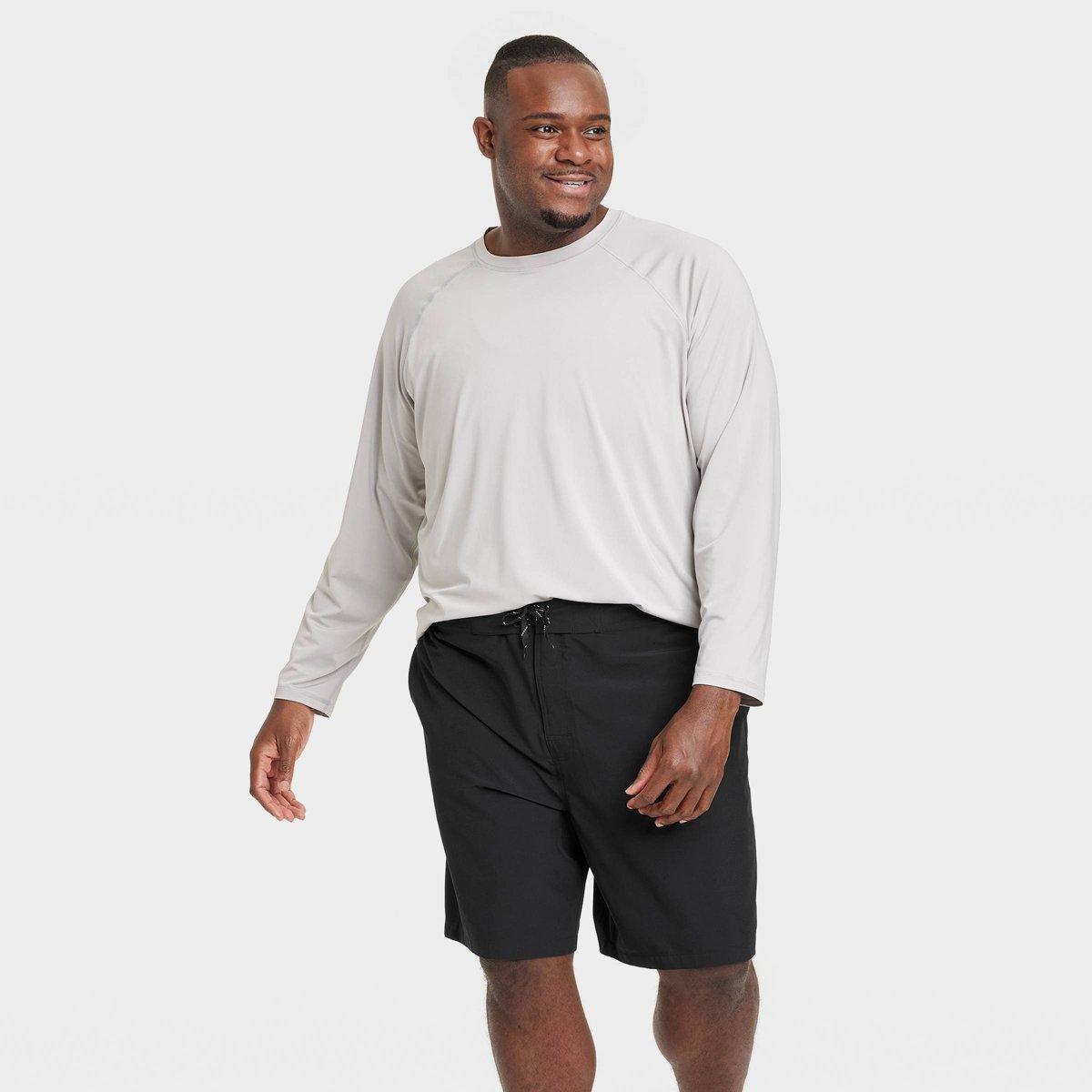 Мужские шорты Goodfellow & Co Men's Big & Tall 9" Board Swim Shorts - Goodfellow & Co™ Black 3XL — фото 3
