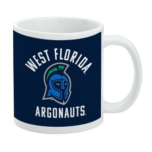 West Florida Argonauts Logo Ceramic Coffee Mug Novelty Gift Mugs for Coffee Tea and Hot Drinks 11oz White - 1 of 4