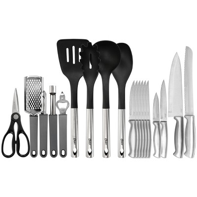 Oster 5 Piece Nylon Kitchen Tool Set in White Marble