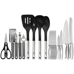Oster 19 Piece Nylon and Stainless Steel Kitchen Tool and Utensil Set - 1 of 4