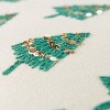 14"x20" Oversize Poly Filled Trees Lumbar Throw Pillow Green - Rizzy Home: Embroidered, Sequined, Cotton Canvas - 2 of 4