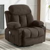 360° Swivel Recliner Massage Chair with Heating, USB Charging, Cup Holders & Side Storage, Velvet Upholstery - 2 of 4