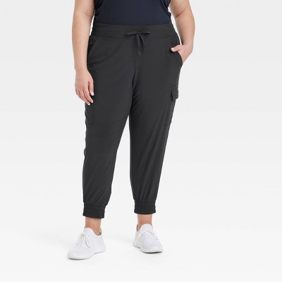 *NWT* All in Motion Activewear Women's Soft Knit Mid-Rise Jogger Black 3Y19  