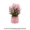 Unique Bargains Artificial Plants Tiered Festive Flower Cone Plastic 3.74"x3.74"x9.84" 1 Pc - 3 of 4
