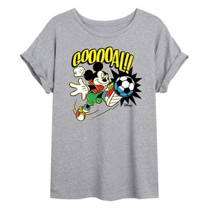 Women's - Disney - Goooal Oversized Graphic T-Shirt - 1 of 4