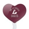 NCAA University of Wisconsin - La Crosse University Eagles Heart Love Cupcake Picks Toppers Decoration Set of 6 - 2 of 4