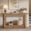 Tribesigns 63"Farmhouse Console Table, Narrow Long Sofa Table Behind The Couch, 2-Tier Storage Entryway Furniture for Living Room - 3 of 4