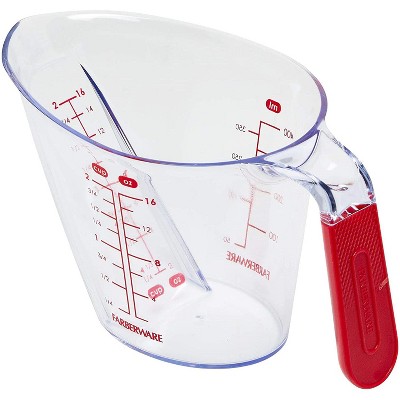 Farberware Pro Angled Measuring Cup, 8 Ounces/1 Cup, Red 