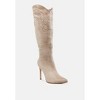Becks Rhinestone Patterned Calf Boots - 2 of 4