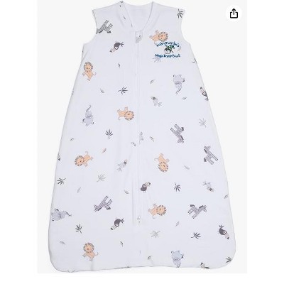 Image of Baby Merlin's Wearable Blanket for Baby, White Safari