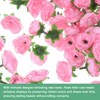 Unique Bargains Silk Plastic Small Faux Rose Artificial Flower Heads 1.2 inch - 2 of 4