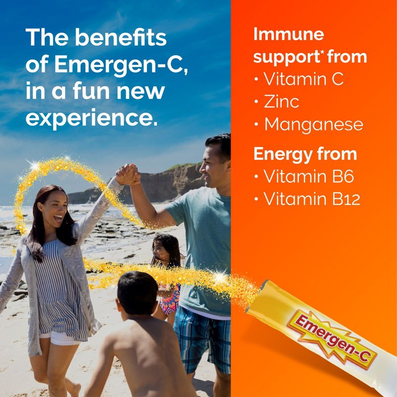 Emergen-C Crystals On-The-Go Immunity Vitamins - Orange Vitality - 28ct, 5 of 14