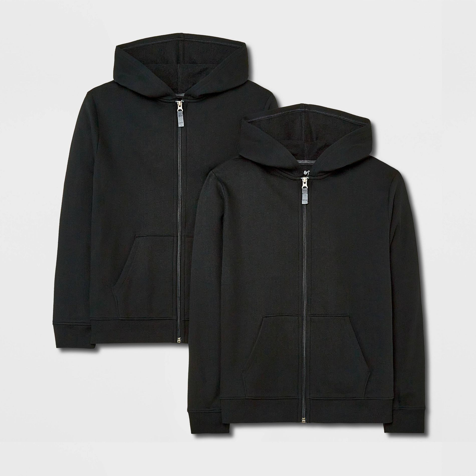 Boys' 2pk Fleece Zip-Up Hoodie - Cat & Jack™
