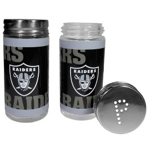 NFL Glass Salt & Pepper Shaker Set - Las Vegas Raiders - 1 of 3