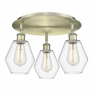 Cindyrella - 3 Light Flush Mount In Industrial Style-10 Inches Tall and 17.75 Inches Wide - 1 of 1