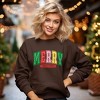 Simply Sage Market Women's Graphic Sweatshirt Merry Christmas Varsity Colorful - 2 of 4