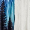 Fleece Throw Blanket- Howling Wolf Pattern, Lightweight Hypoallergenic Bed or Couch Soft Plush Blanket for Adults and Kids by Hastings Home - 3 of 3