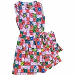 Doll Clothes Superstore Size 12 Matching Girl And Doll Flower Dresses - 1 of 4