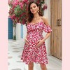Coolmee Women Summer Maternity Mini Dress Ruffle Off Shoulder Floral Sleeveless Spaghetti Strap Flounce Beach Dress - 4 of 4