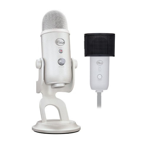 Blue Microphones Yeti USB Microphone (Silver) Bundle with Knox Gear Pop  Filter 