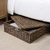 happimess Holden 30" Classic Costal Hand-Woven Hyacinth Wicker Under Bed Storage Basket with Lid - 2 of 4