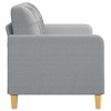 vidaXL 2-seater Sofa Light grey Fabric (100% polyester), Metal, Textilene - 3 of 4