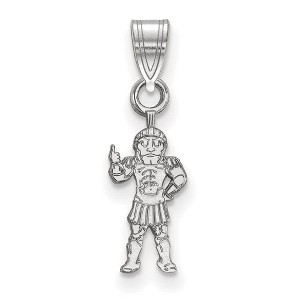 Black Bow Jewelry Sterling Silver Michigan State Spartans NCAA Small Pendant - 1 of 3
