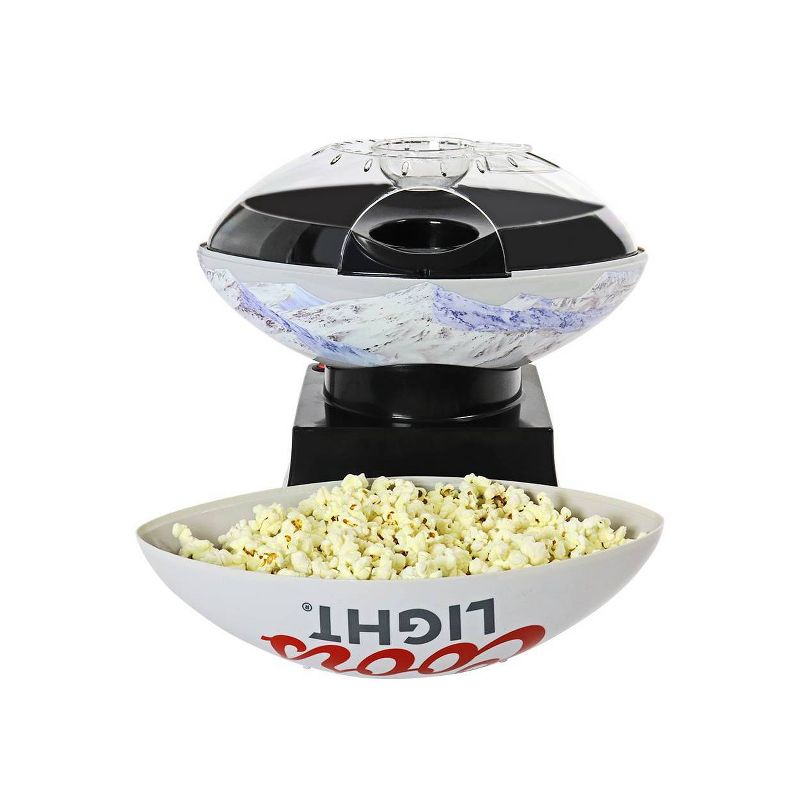 Coors Light Hot Air Popcorn Maker Air-Popper with Football Serving Bowl, 3 of 8