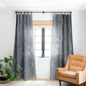 Color Poems Geometric Orb Pattern IX 50" x 84" Single Panel Room Darkening Window Curtain - Society6 - 1 of 4