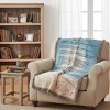 Footprints in the Sand 50x60 inch Cotton Throw – Spanish Inspirational by Manual Woodworkers and Weavers - 2 of 3