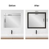 Amanti Art Mirror Makeover Bathroom Mirror Frame Border Kit- Fully Assembled Peel and Stick Frame - Mirror NOT Included - Trio  Trim - 4 of 4