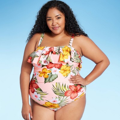 plus size bandeau swim