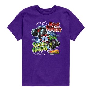 Boys' - Hot Wheels - Bone Shaker Vs Skelesaurus -Youth Short Sleeve Graphic T-Shirt Short Sleeve Graphic T-Shirt - 1 of 3