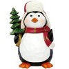Set of 2 Holiday Penguins Hand Painted Holiday Decor - 4 of 4