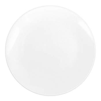 Smarty Had A Party 10.25" Solid White Organic Round Disposable Plastic Dinner Plates (120 Plates)