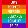 Adult Design By Humans Pride Rights Motto By PINHEAD66 Racerback Tank Top - 2 of 2