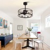 Airsurfer 20" Caged Crystal Ceiling Fan With Remote Control and Light Kit Included - 4 of 4