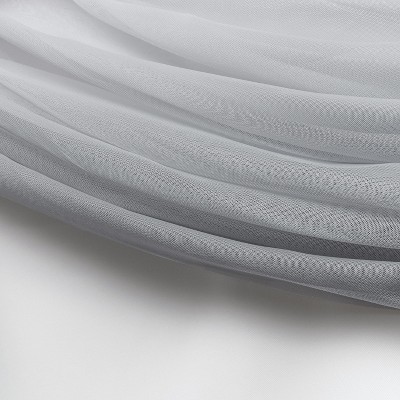 Gray and Mecca Orange Blackout Pleated Polyester Window Panels