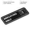 Unique Bargains Acrylic Self-Adhesive Decor Business Employee Only Sign - 4 of 4