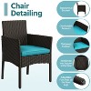 Yaheetech 4-Piece Patio Rattan Sofa & Table Set with Tempered-Glass Tabletop - 4 of 4